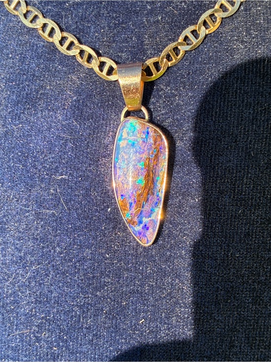 Jewelry - Pipe Opal Pendant (14K Gold)